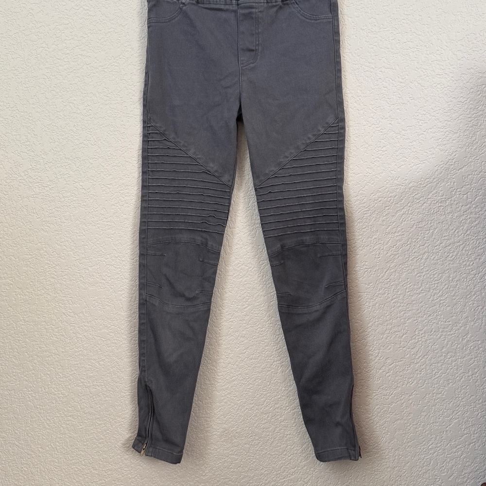 Umgee Moto Skinny Jean Stretch Gray size Small - Picture 3 of 12